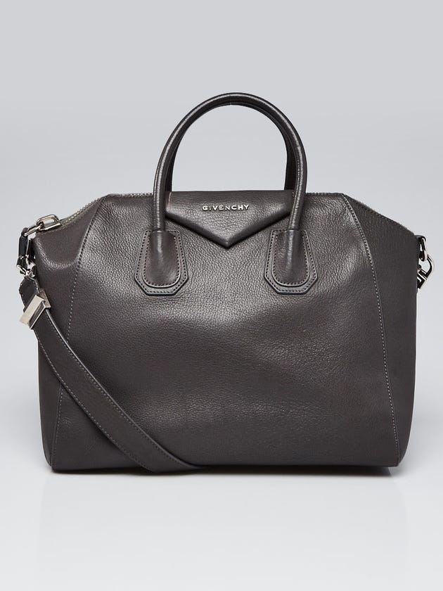 Givenchy Grey Sugar Goatskin Leather Medium Antigona Bag