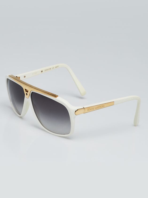 Louis Vuitton White Acetate Frame Evidence Millionaire Sunglasses Z0351W