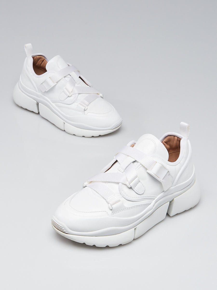 Chloe hot sale white sneakers