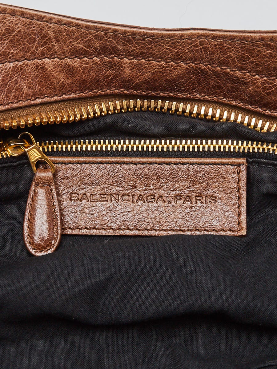 Balenciaga Truffle Chevre Leather Giant 21 Gold Part-Time Bag