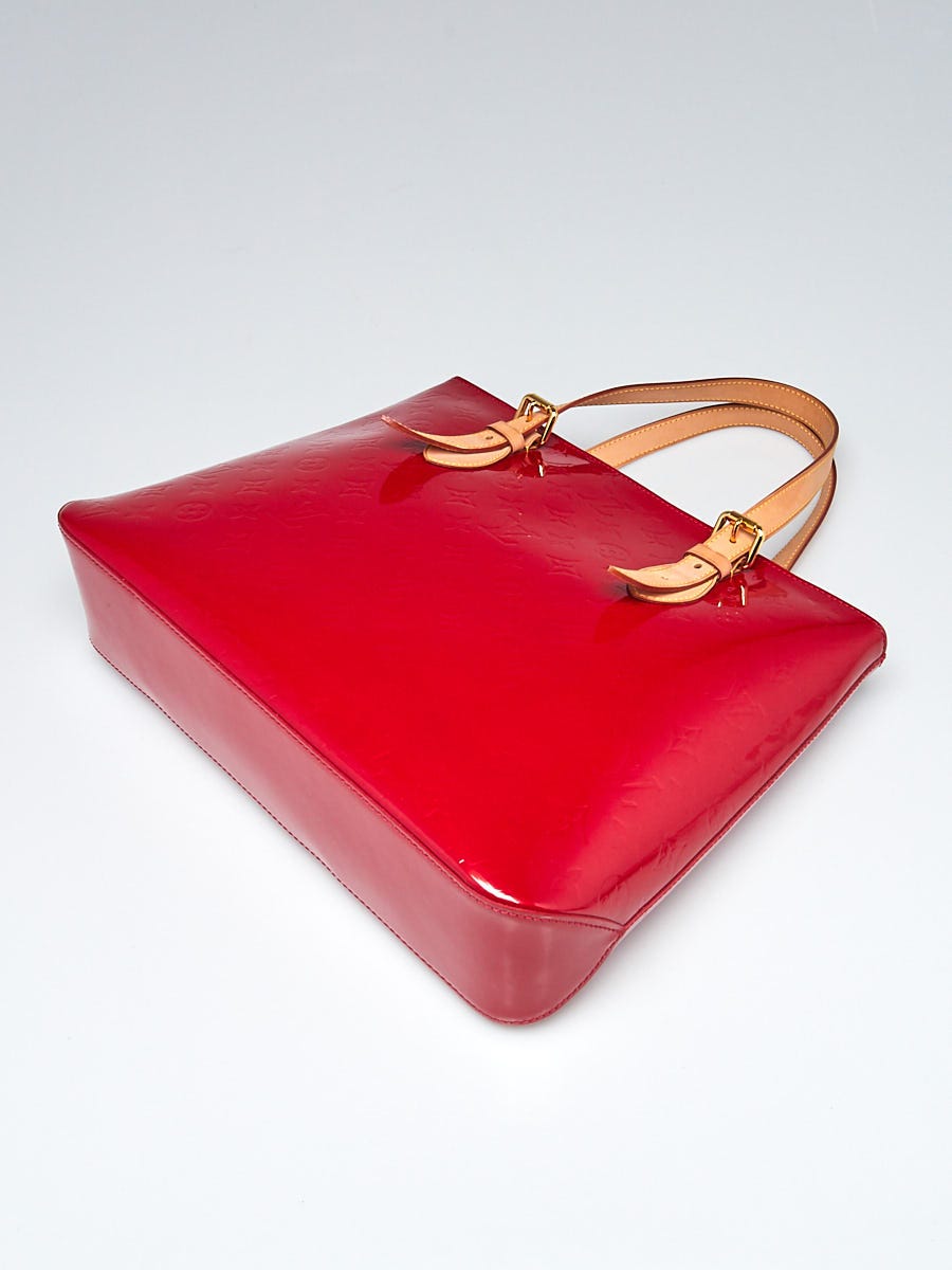 Louis Vuitton, Bags, Auth Louis Vuitton Vernis Pomme Damour Red Brentwood  Satchels Shoulder Tote Bag