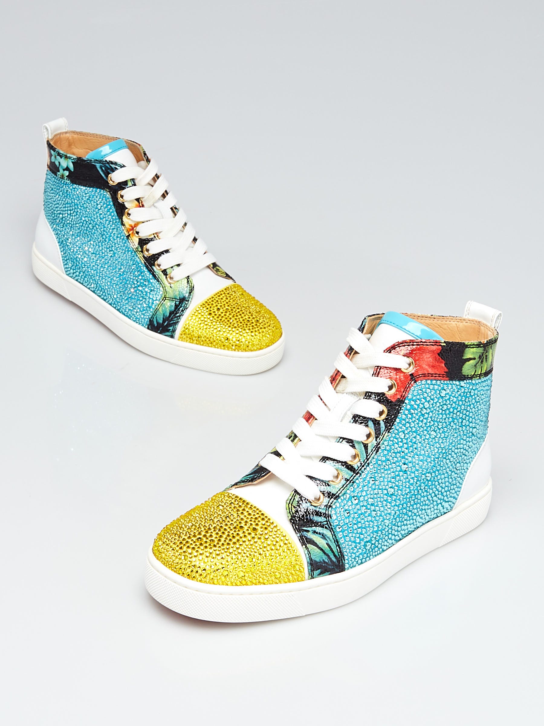 Christian louboutin multicolor on sale sneakers