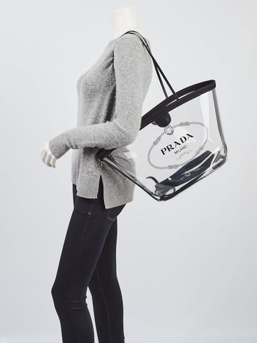 Prada clear beach bag Clearance