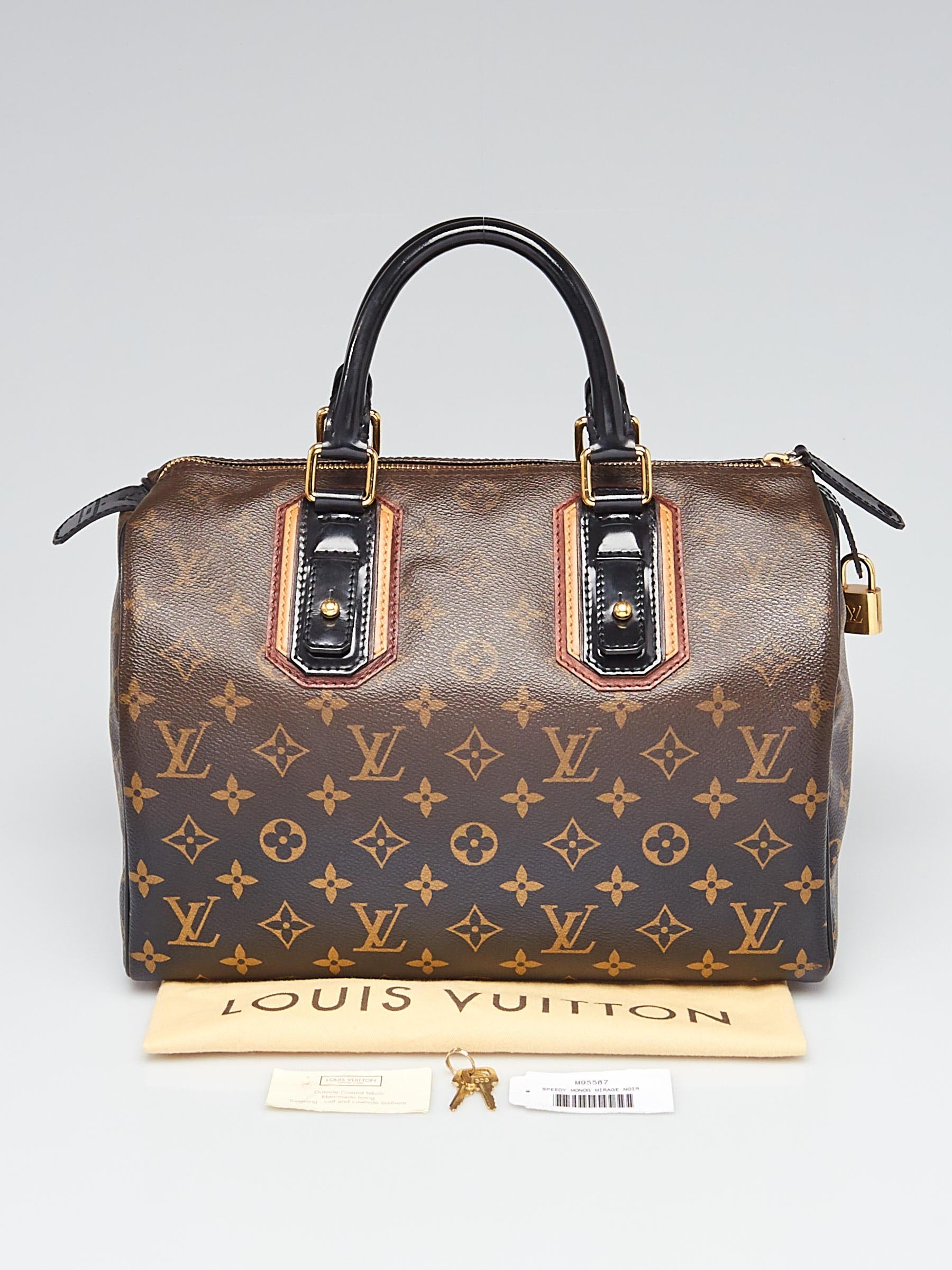 Louis Vuitton Limited Edition Black Monogram Mirage Speedy 30 Bag 
