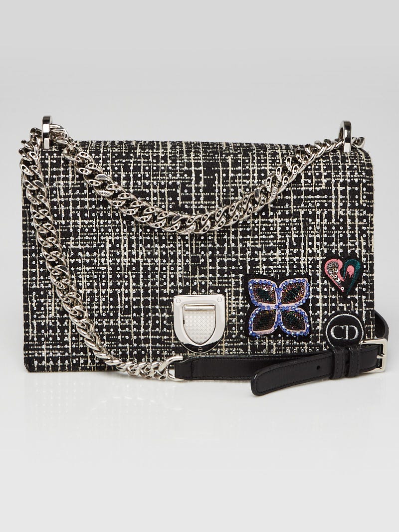 Christian Dior Grey Metallic Calfskin Leather Medium Diorama Flap Bag –  Italy Station