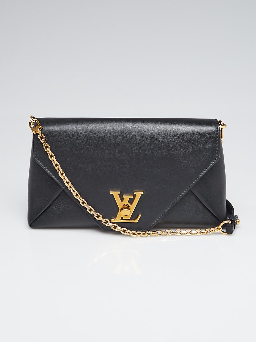 LOUIS VUITTON Love Note Calfskin Leather Shoulder Bag Black