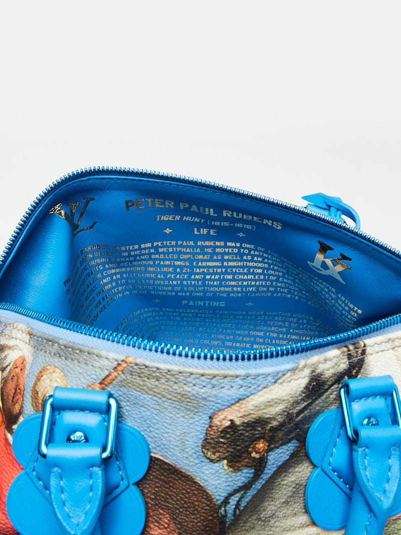 Louis Vuitton Clutch Peter Paul Rubens Masters Jeff Koons Blue Multicolor  in Coated Canvas with Brass - US