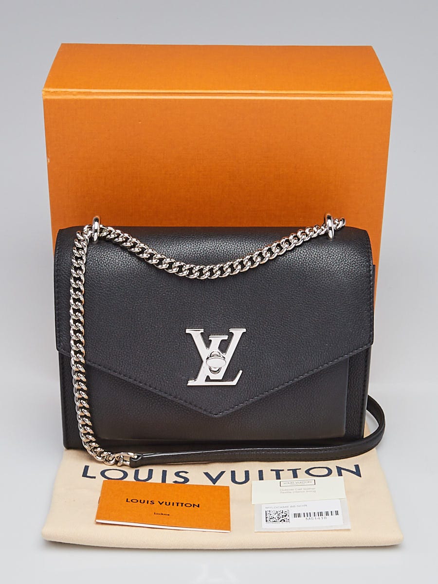 Louis Vuitton - Mylockme Calfskin Compact Wallet Noir