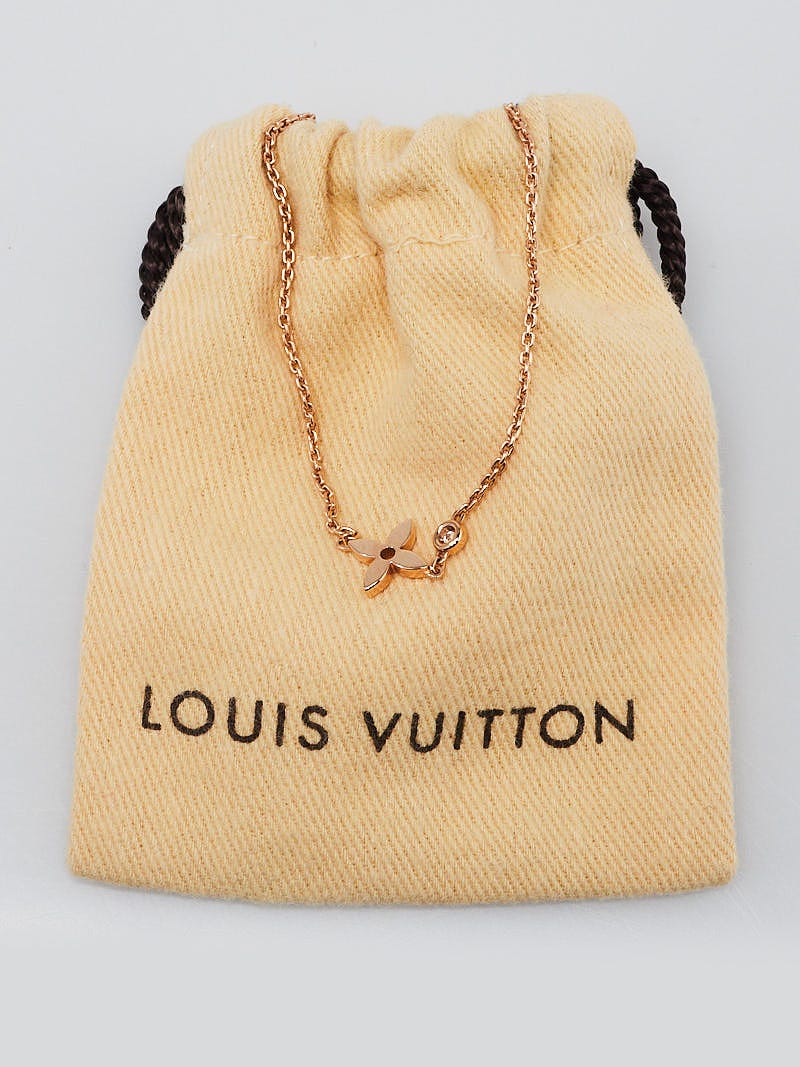 Louis Vuitton 18k Pink Gold and Diamond Idylle Blossom Pendant