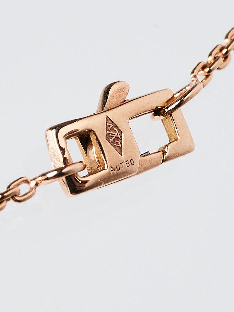 Shop Louis Vuitton 2022 SS Idylle Blossom Pendant, Pink Gold And