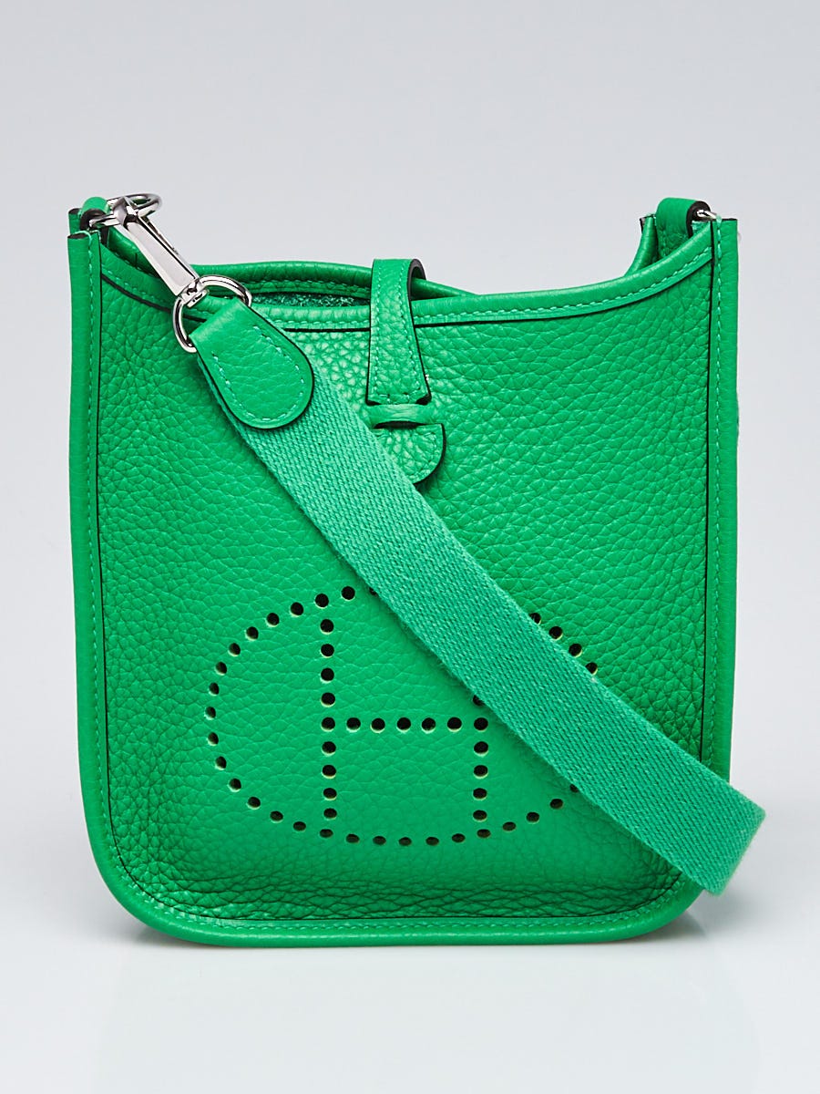 Hermes 16cm Bambou Clemence Leather Evelyne Amazon TPM Bag