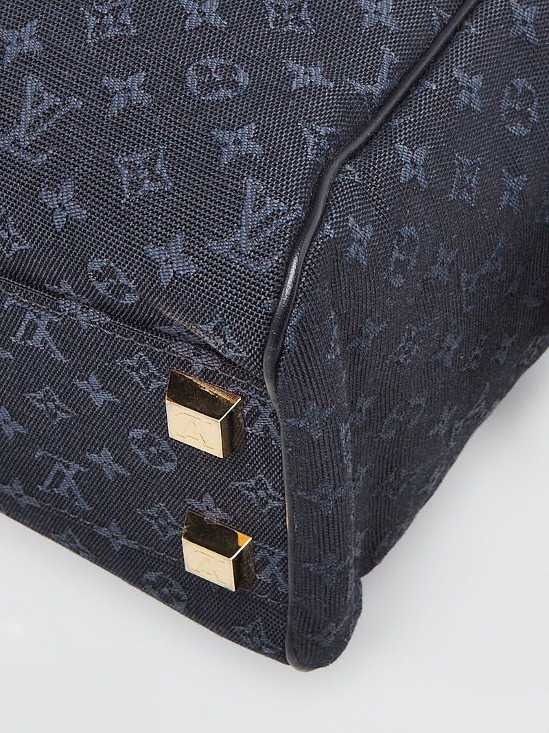Louis Vuitton Navy Blue Mini Lin Canvas Sneakers Size 8.5/39 - Yoogi's  Closet