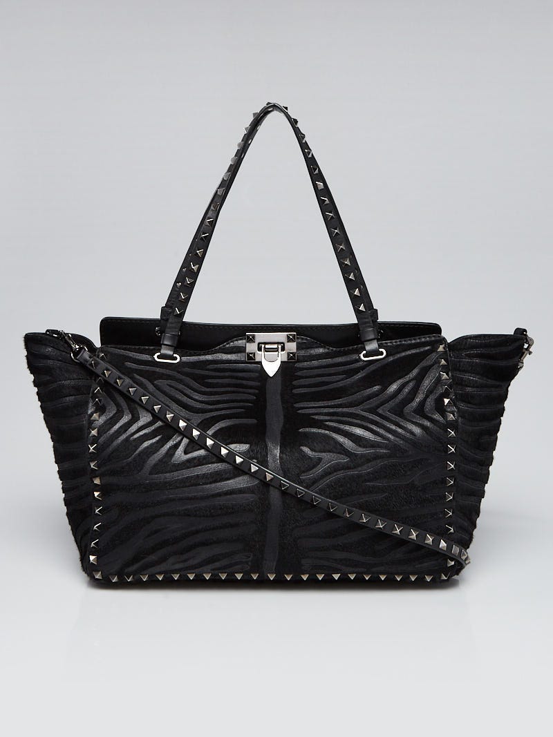 【Valentino】ROCKSTUD TOTE◆6W2B0R04VSF Valentino Garavani Rockstud Tote Bag Black – Modecraze Inc.