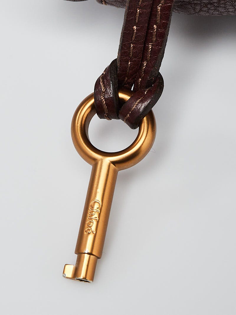 Louis Vuitton Burgundy/Gold Key and Lock Key Holder and Bag Charm - Yoogi's  Closet