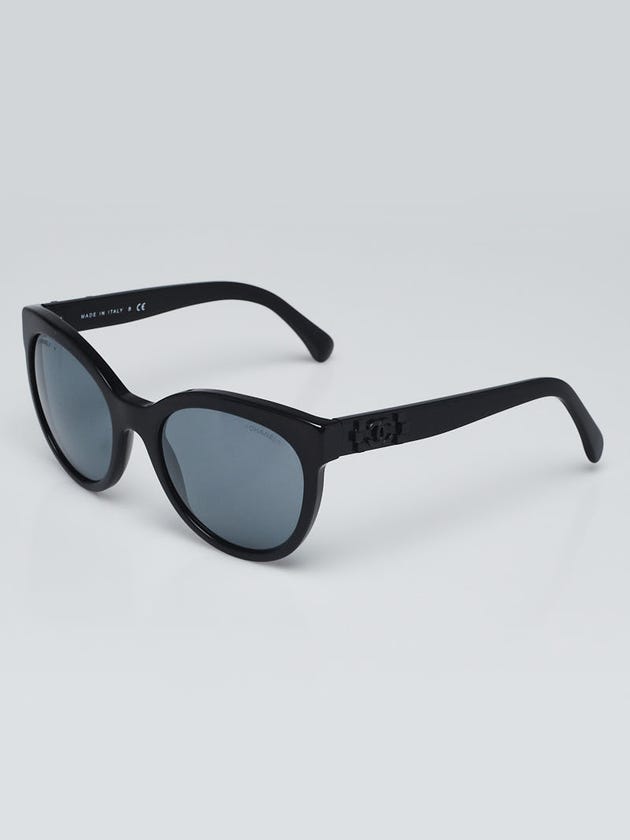 Chanel Black Acetate Frame Tinted Retro Sunglasses-5315
