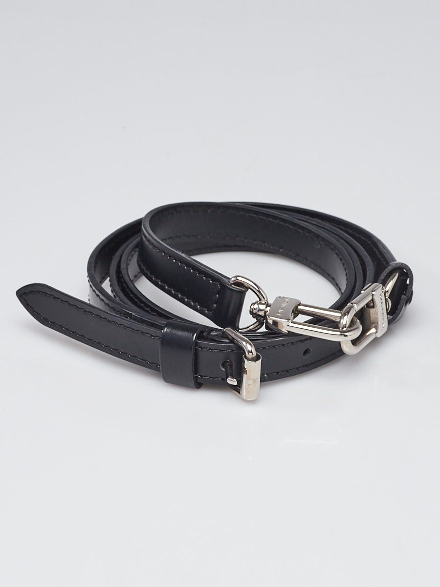 Louis Vuitton Louis Vuitton Black Leather Adjustable Shoulder Strap