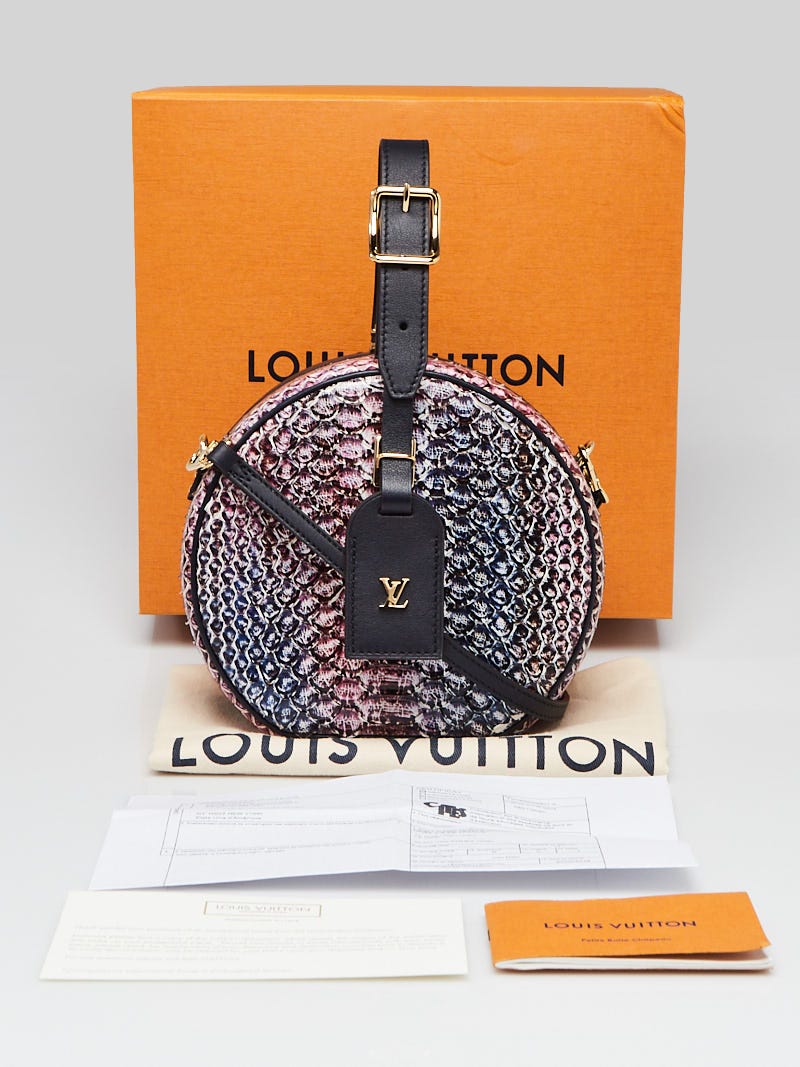 Louis Vuitton Petite Boite Chapeau Python LV Pop Rainbow/Black in