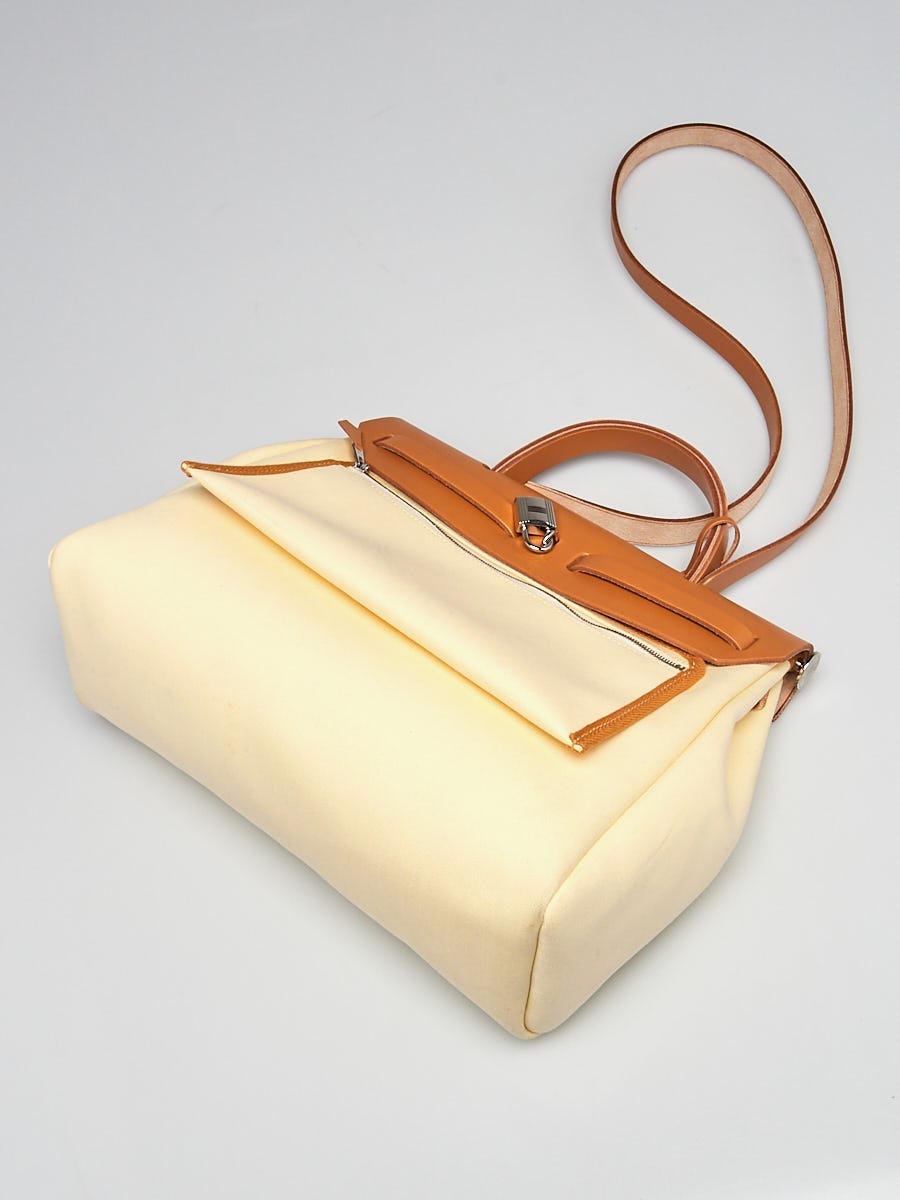 Herbag leather bag Hermès Beige in Leather - 36121096