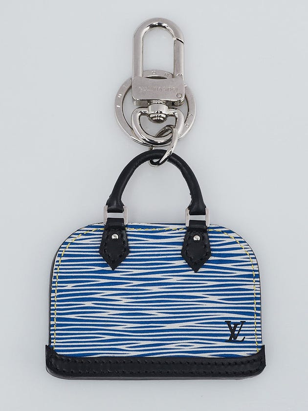 Louis Vuitton Denim Epi Leather Alma Key Holder and Bag Charm