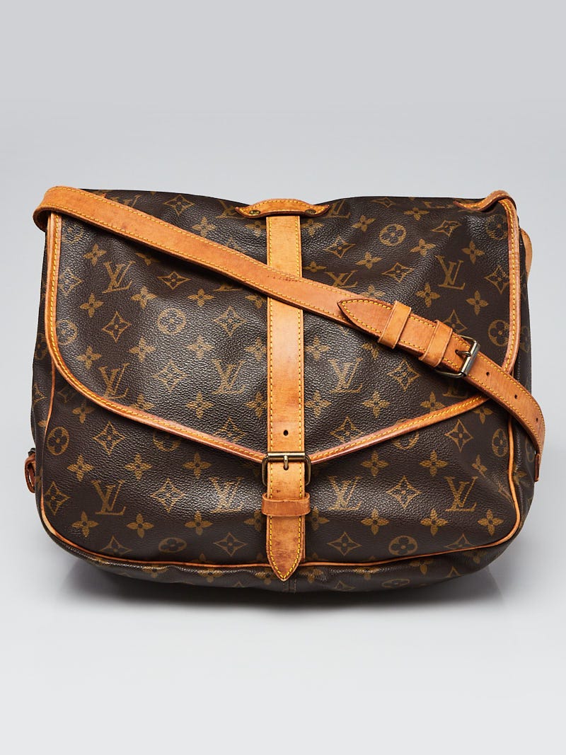 Authentic Louis Vuitton Crossbody Bag Saumur 30 Monogram Used LV