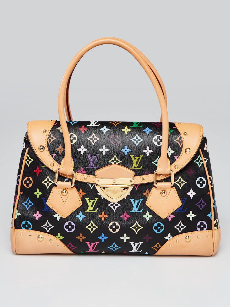 Louis Vuitton Black Monogram Multicolore Canvas Beverly GM Bag