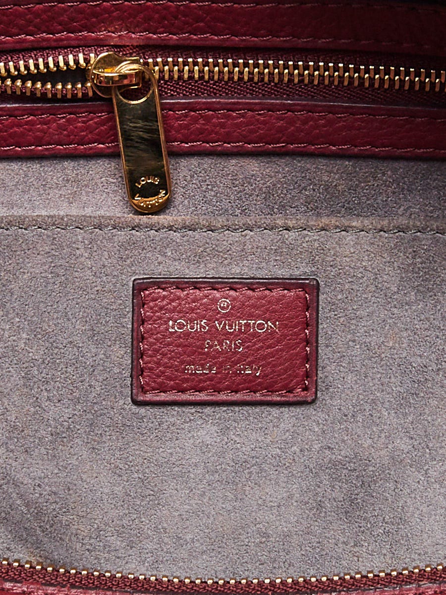 Louis Vuitton Dark Red Jasper Calf Leather Sofia Coppola SC Bag GM Speedy  861632