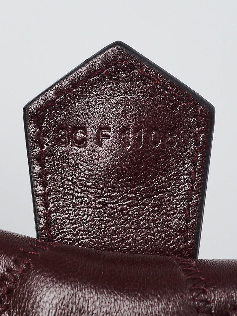 Givenchy Aubergine Quilted Leather Mini GV Bucket Bag | Yoogi's Closet
