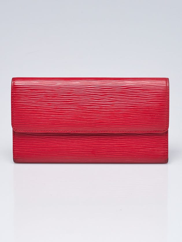Louis Vuitton Rouge Epi Leather Porte-Tresor International Wallet