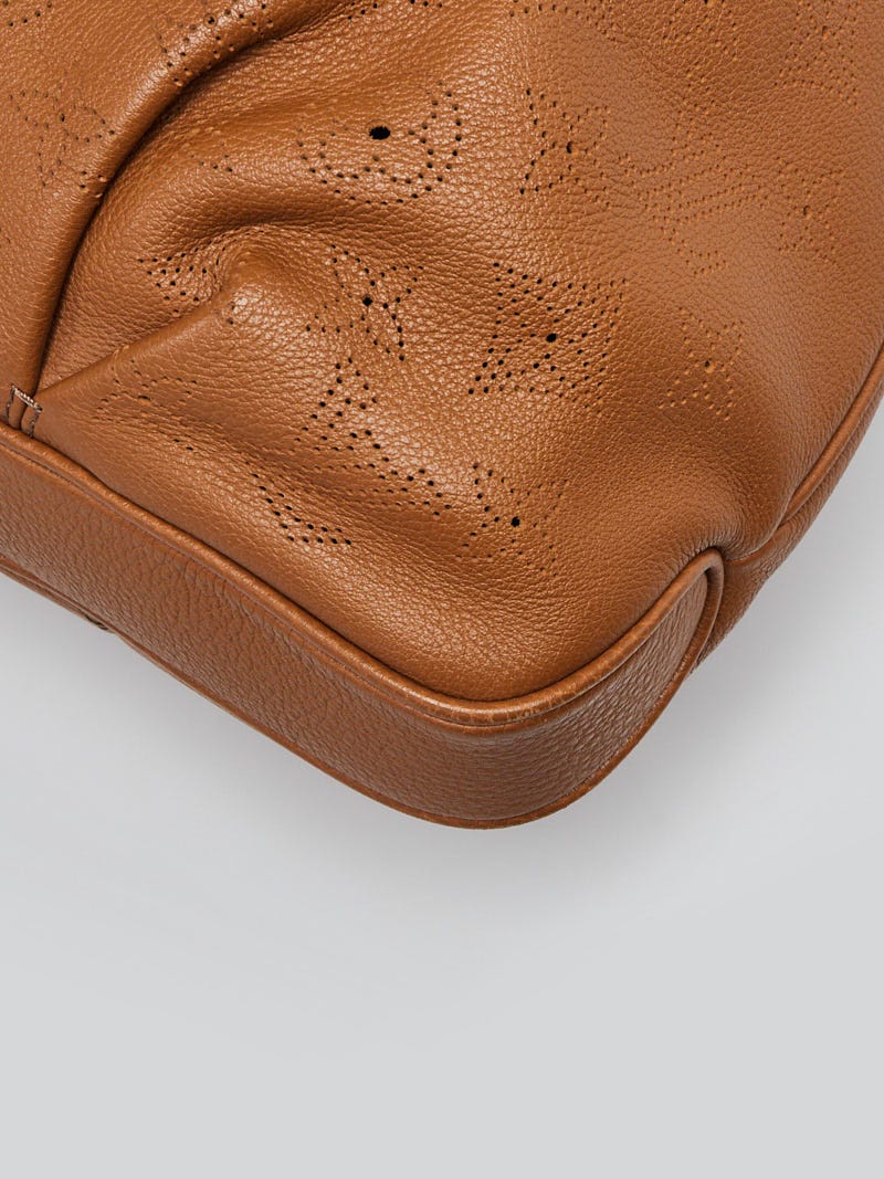 Louis Vuitton Caramel Monogram Mahina Leather Selene MM Bag - Yoogi's Closet
