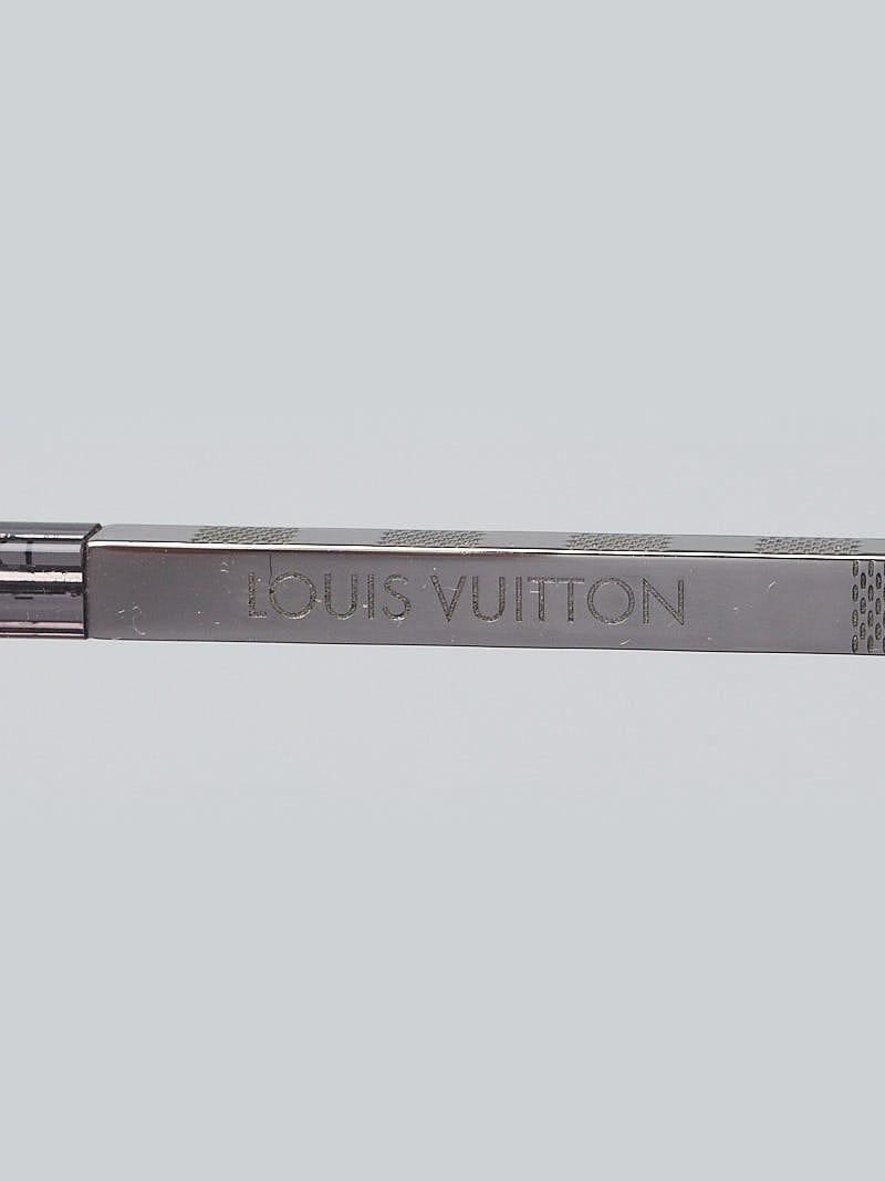 Louis Vuitton Silver Tone Damier / Grey Gradient Z0260U Attitude Pilot Sunglasses  Louis Vuitton