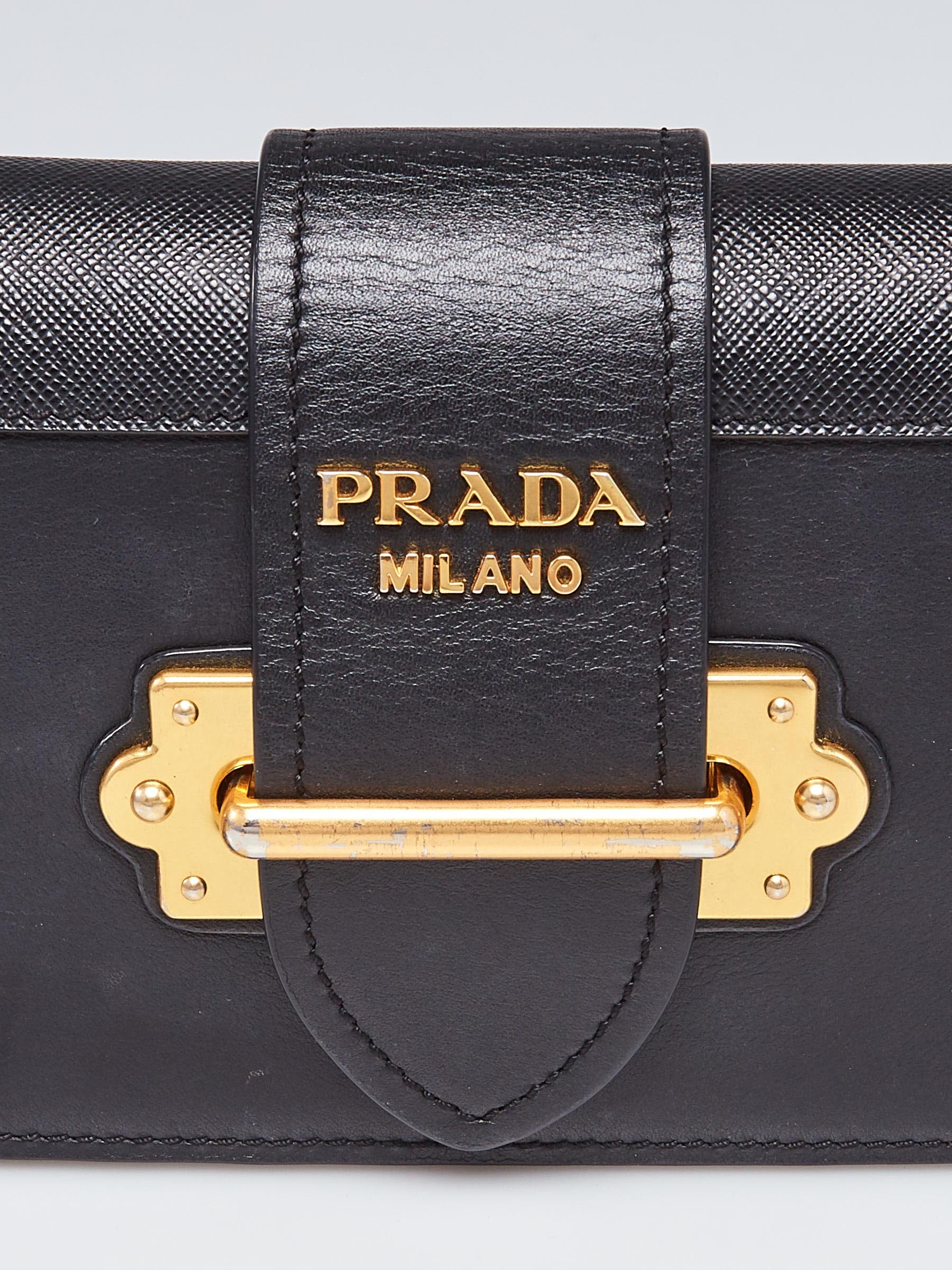 Prada Cahier Long Clutch with Chain