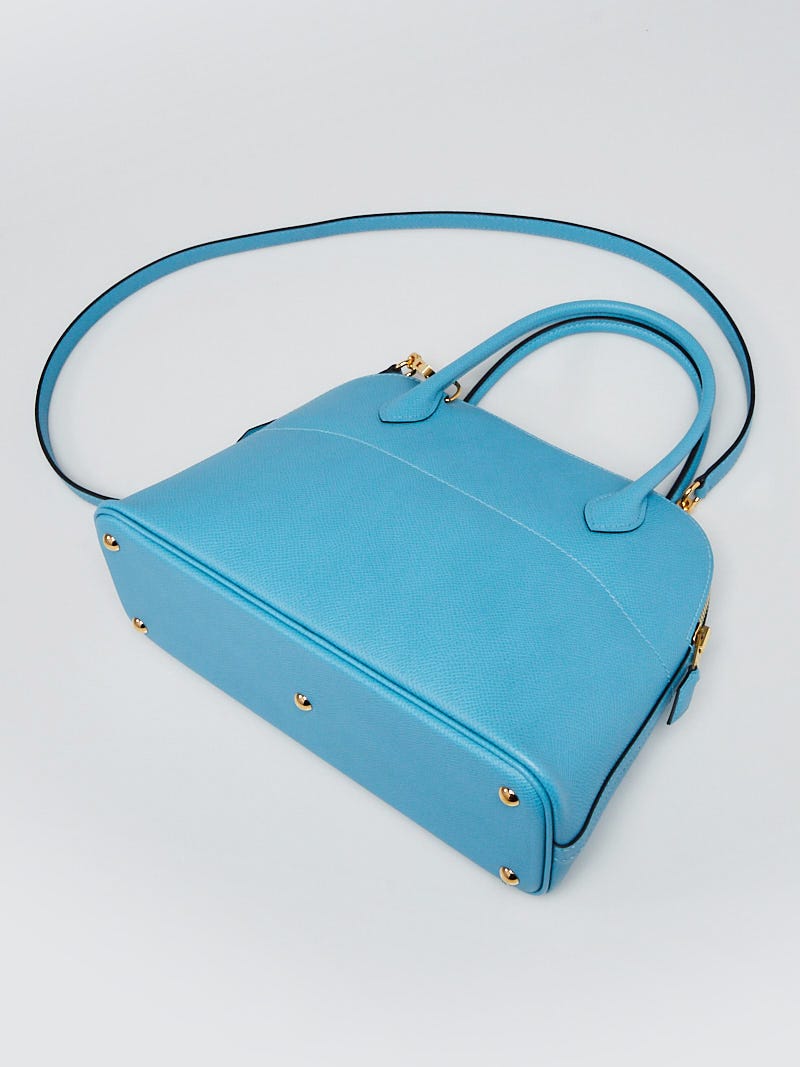 Hermes 27cm Bleu du Nord Epsom Leather Gold Plated Bolide Bag - Yoogi's  Closet
