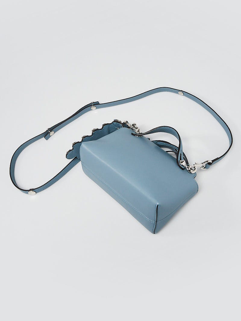 Fendi Blue Leather Mini By the Way Bag 8BL135 | Yoogi's Closet Fendi Blue Leather Mini By the Way Bag 8BL135 | Yoogi's Closet