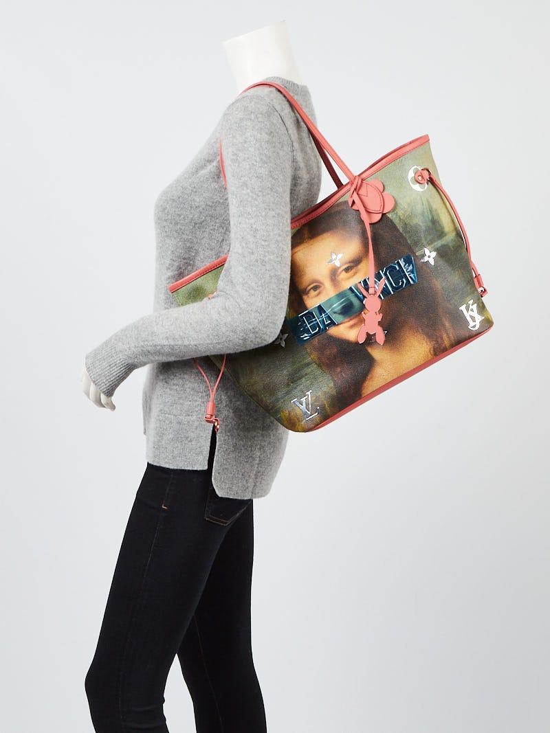 Louis Vuitton M43325 Neverfull MM Da Vinci Mona Lisa Masters Tote Bag Jeff  Koons