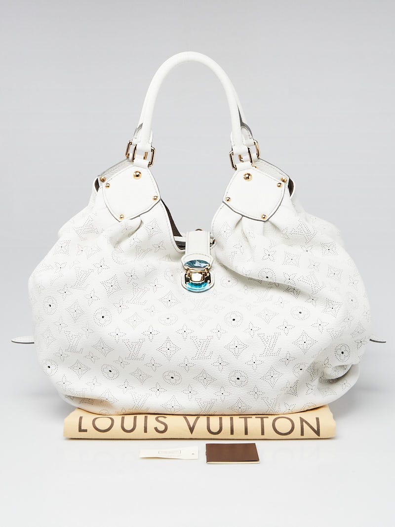 Mahina leather tote Louis Vuitton White in Leather - 30387833
