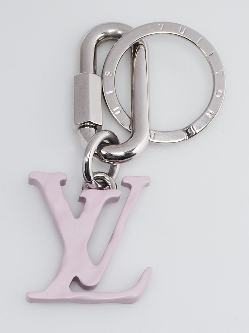 Louis Vuitton Mauve Resin LV Shape Key Holder and Bag Charm - Yoogi's Closet