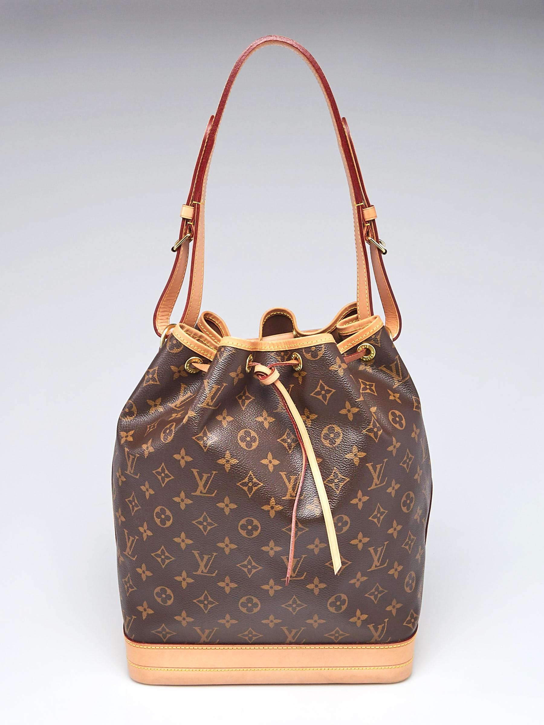 Louis Vuitton, Bags, Authentic Louis Vuitton Noe Monogram Canvas Large  Bucket Shoulder Bag Brown