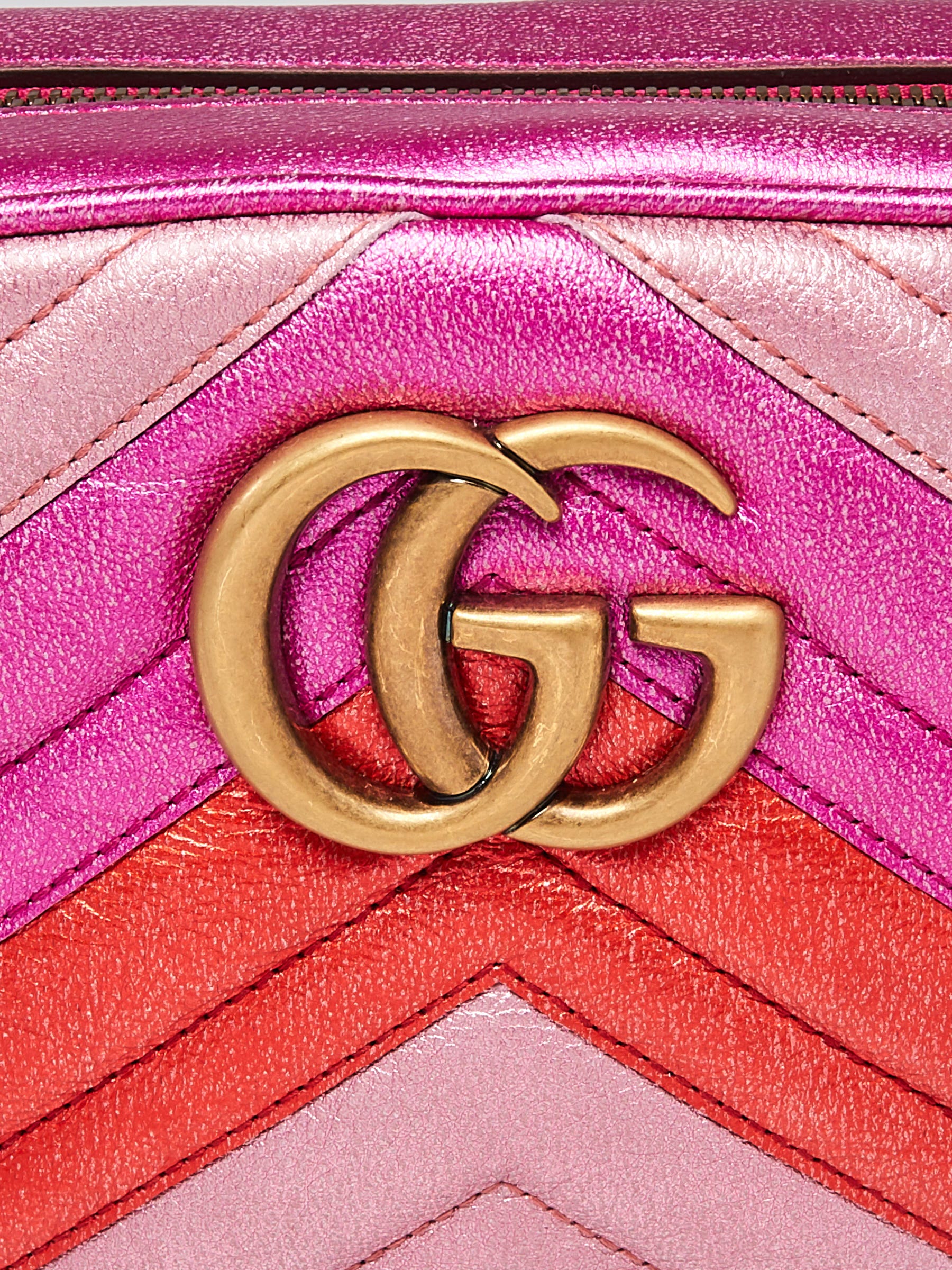 Gucci Purple Quilted Leather GG Marmont Medium Matelasse Shoulder Bag -  Yoogi's Closet