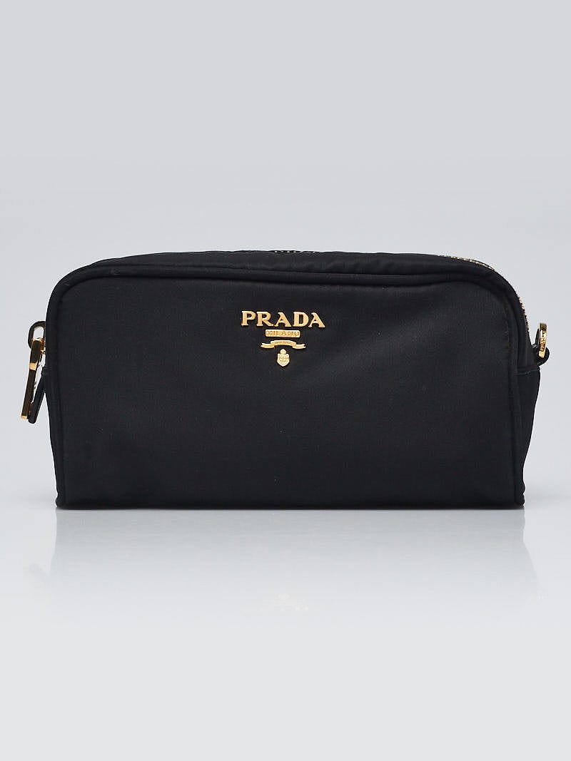 Prada Black Nylon Quilted Pochette Bag 1N1118 - Yoogi's Closet