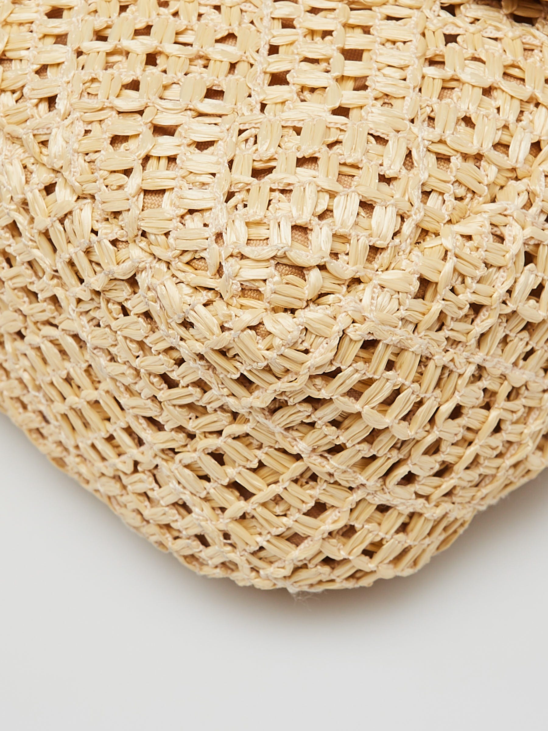 Chanel Beige Crochet Raffia Medium Flap Bag | Yoogi's Closet
