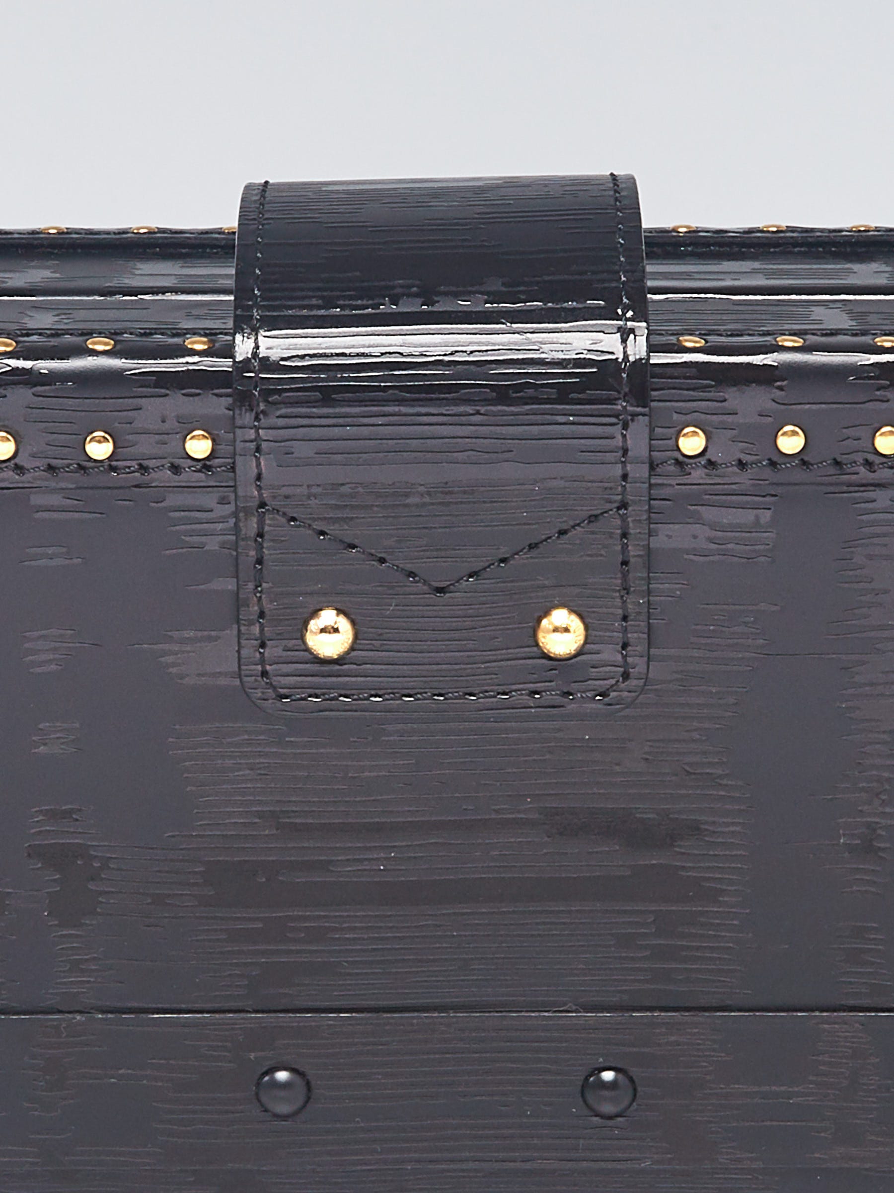 Louis Vuitton Black Epi Leather Black Gravity Petite Malle Bag