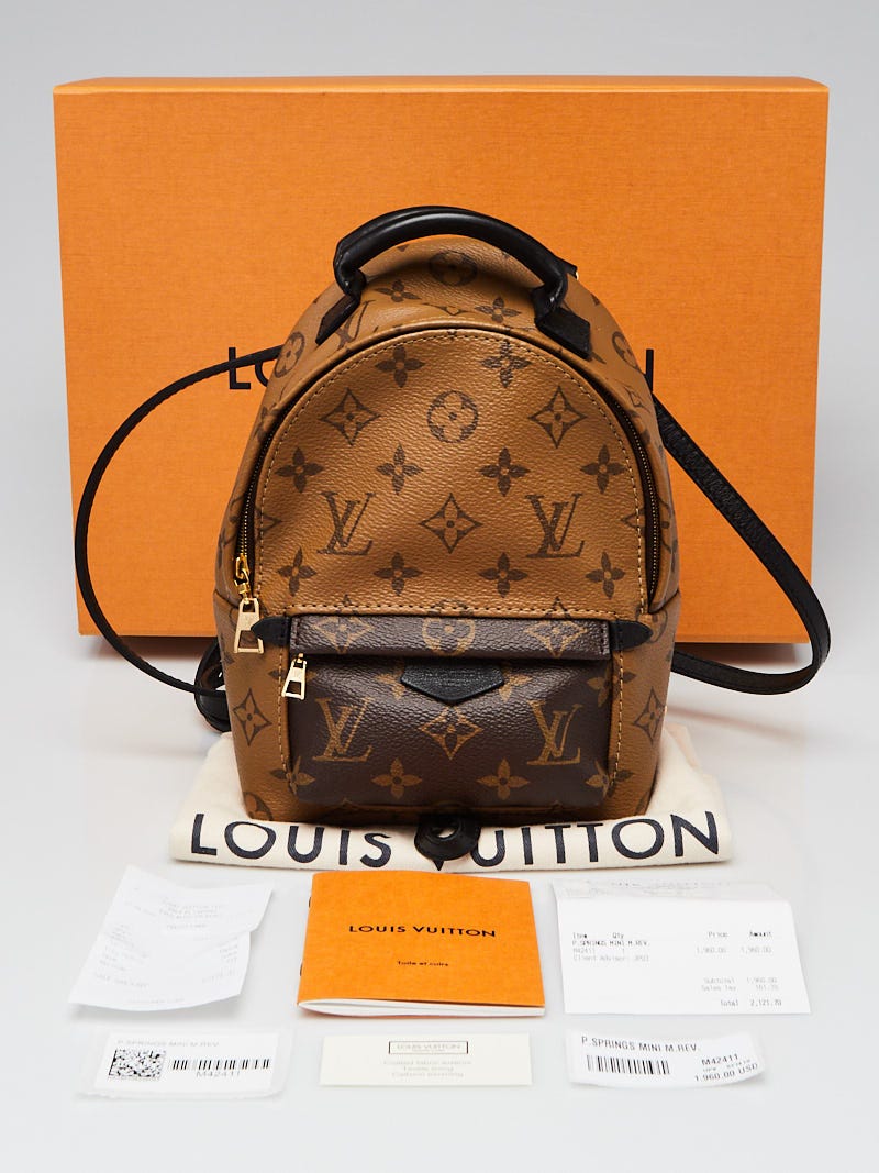 Louis Vuitton Palm Springs Backpack MINI Reverse Monogram bag M42411