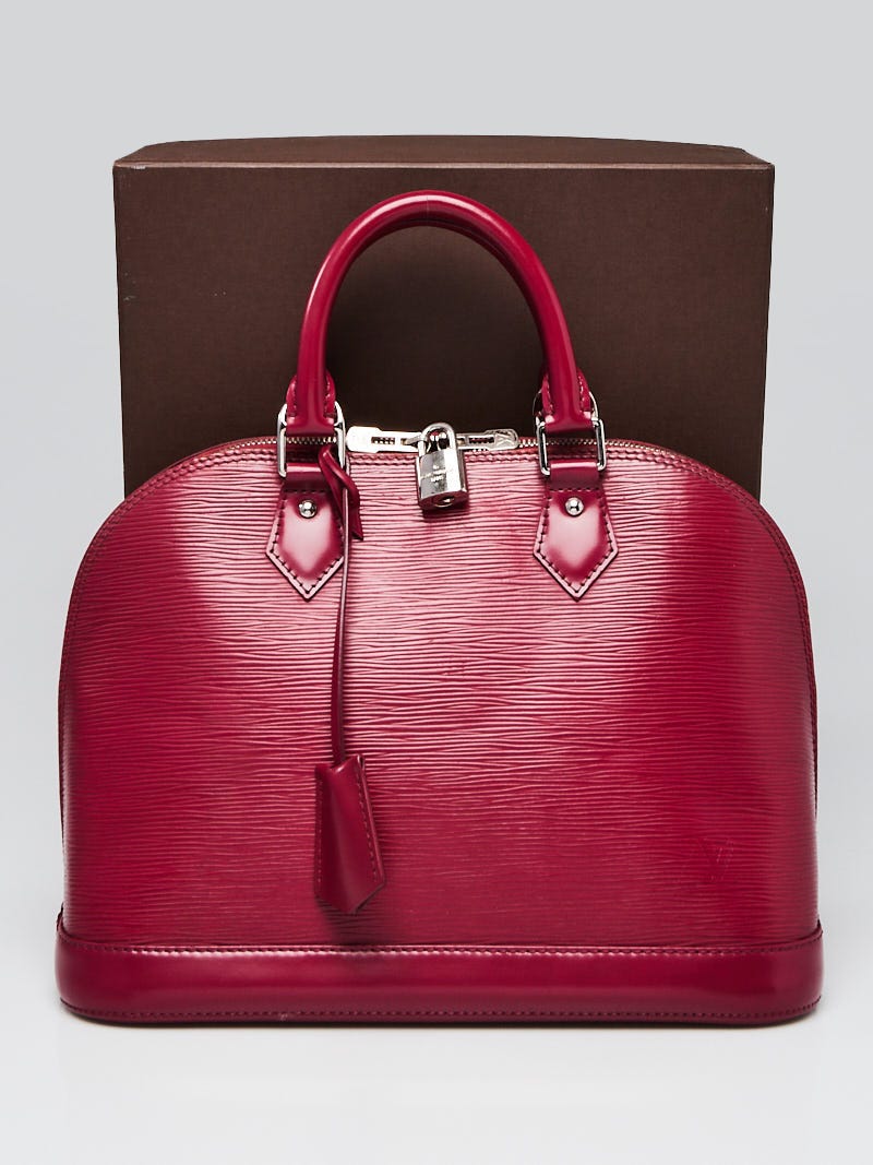 Louis Vuitton Fuchsia EPI Leather Alma PM Bag