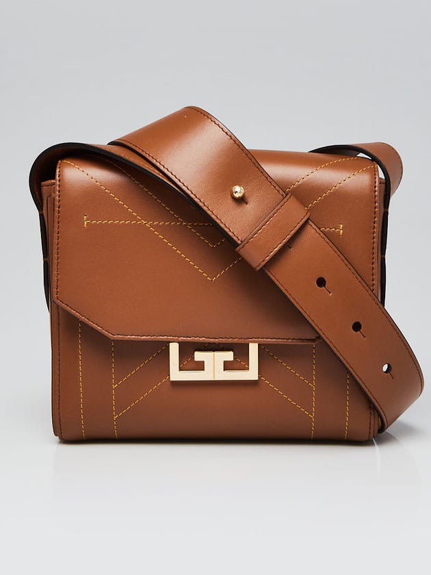 Givenchy Brown Leather Small Eden Shoulder Bag