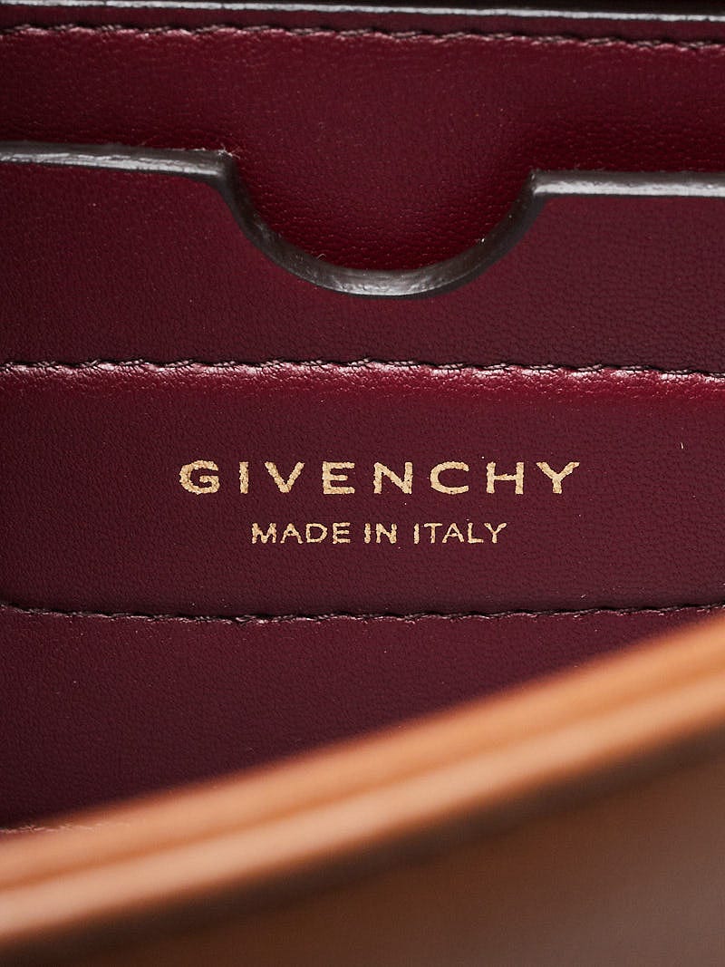 GIVENCHY ジバンシィEDEN Small バーガンディ Givenchy Brown Leather Small Eden Shoulder Bag | Yoogi's Closet
