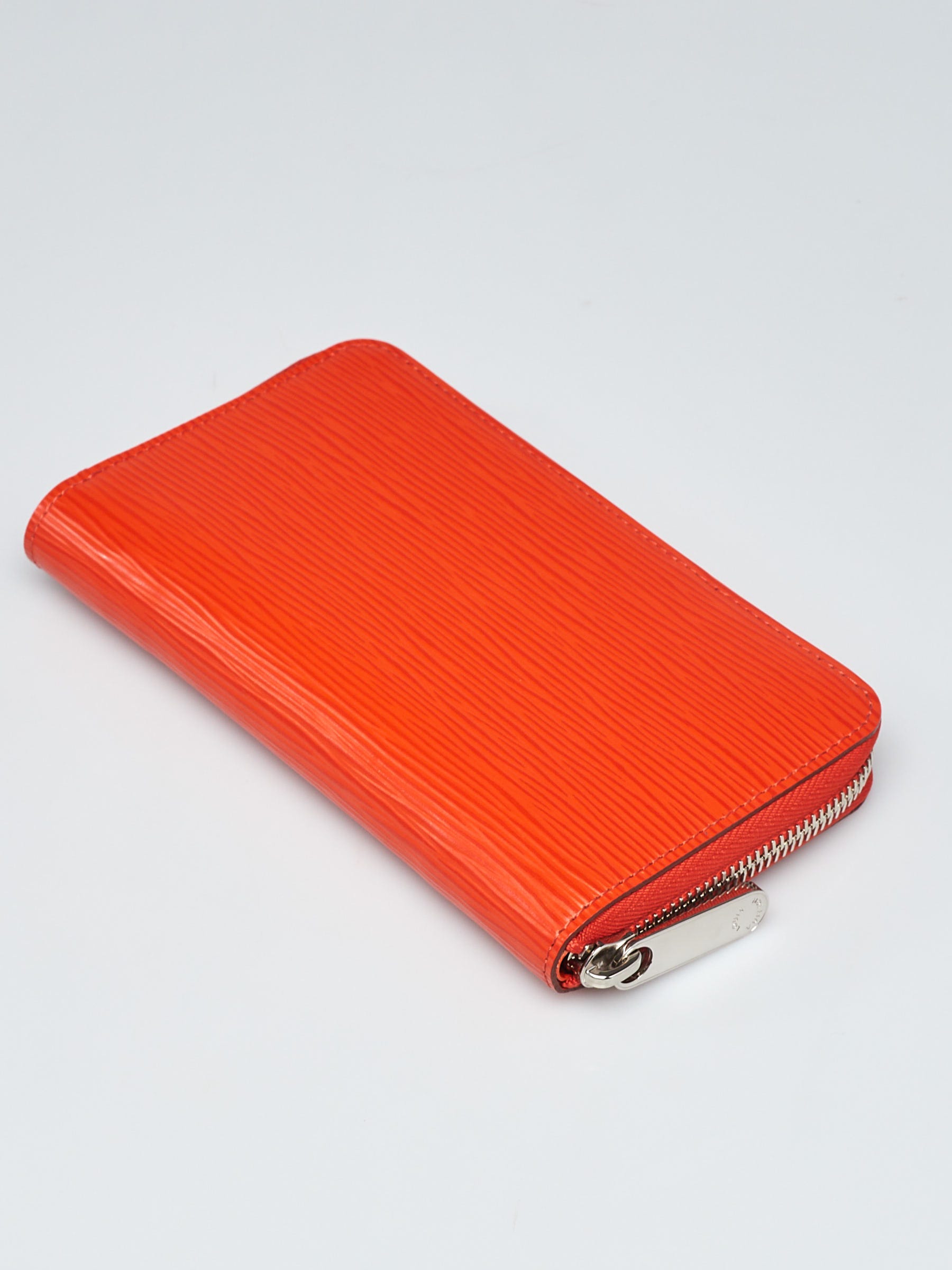 Louis Vuitton Orange Epi Leather Zippy Compact NM Wallet - Yoogi's Closet