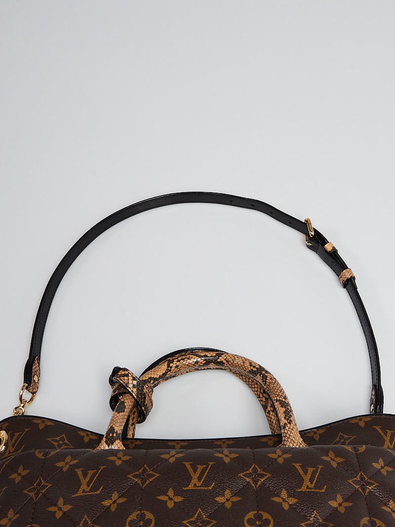 Louis Vuitton Millefeleuillle Tote Monogram Python Nat, Luxury