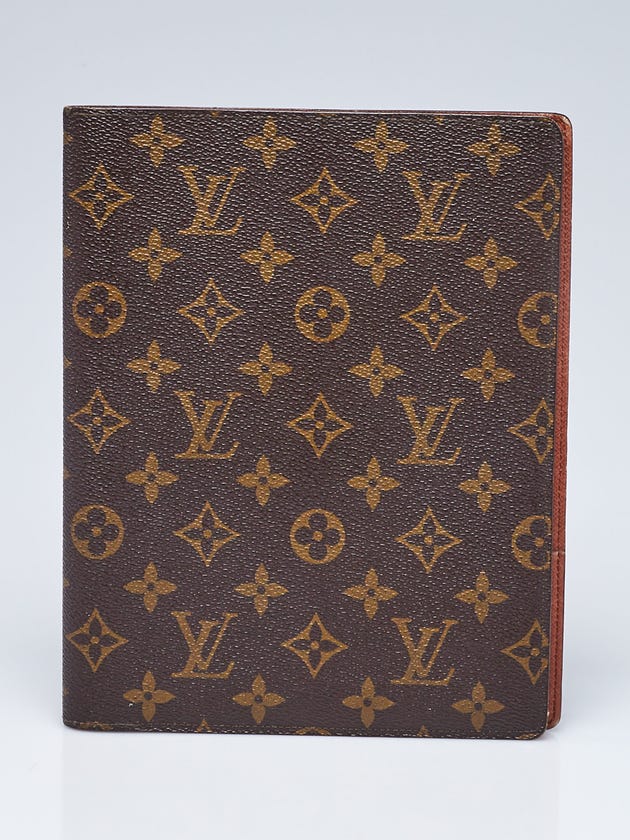 Louis Vuitton Vintage Monogram Canvas Large Desk Agenda Cover