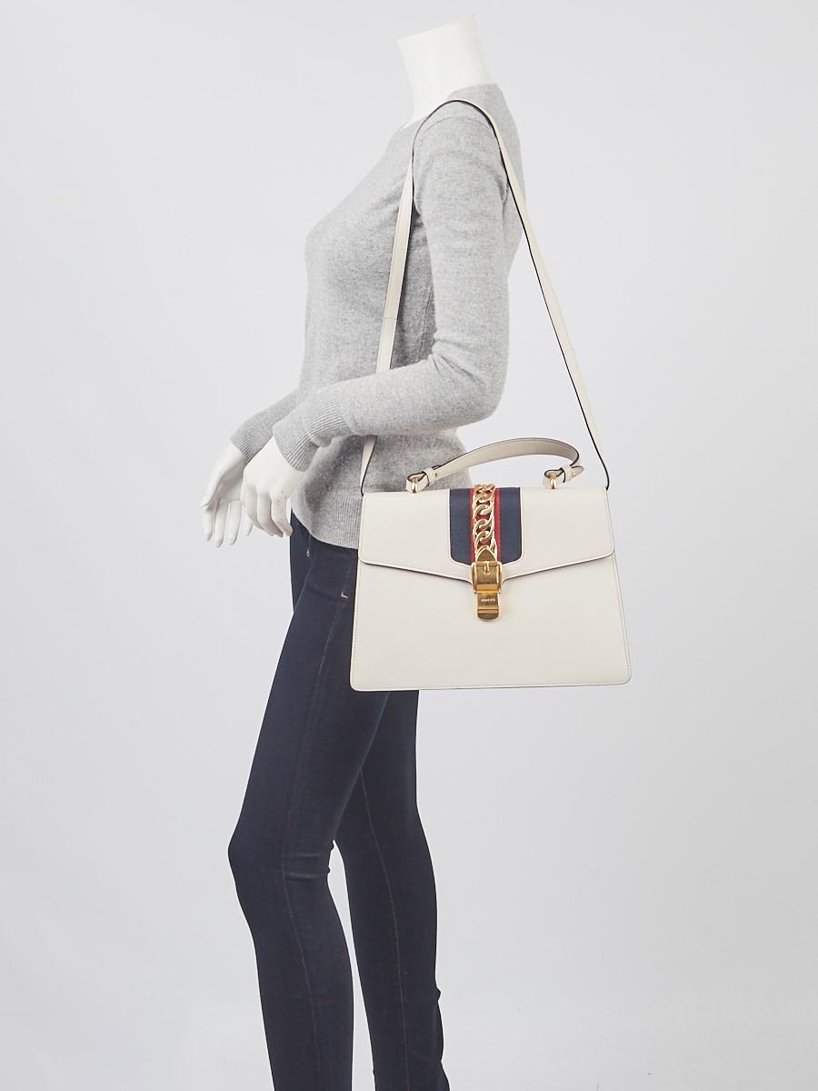 Gucci Sylvie Leather Top Handle Bag - Farfetch