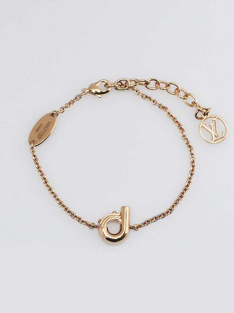 Louis vuitton letter on sale bracelet